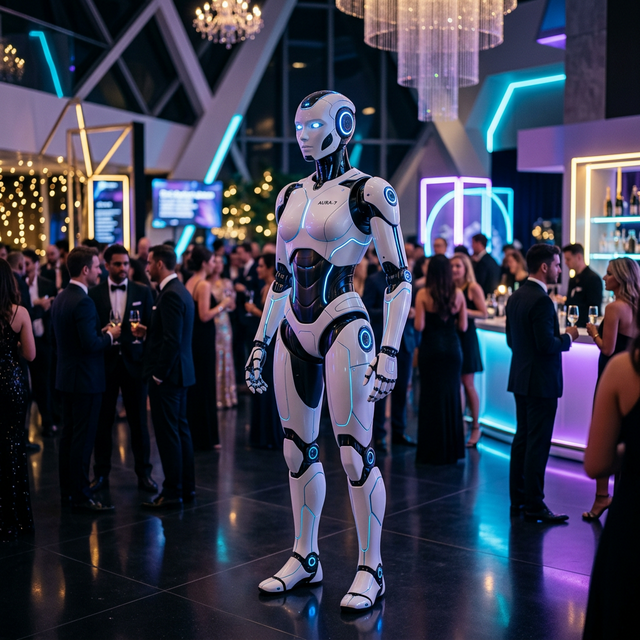 Oltre il Noleggio: Robot Umanoidi per Eventi con Cervello AI su Misura